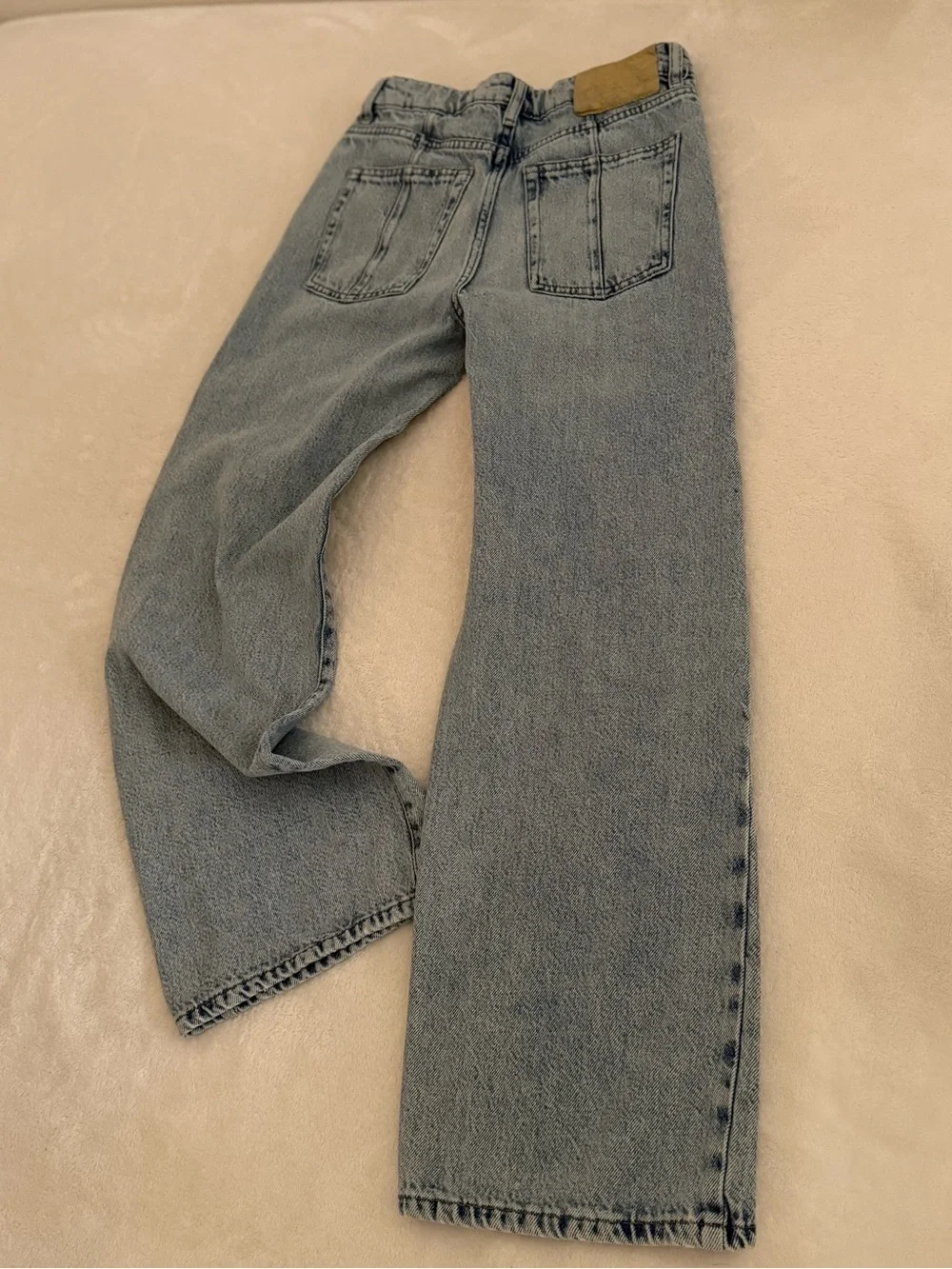 ZARA Kids Light Wash Wide Leg High Rise Jeans Size 13-14